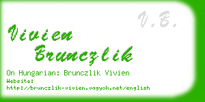 vivien brunczlik business card